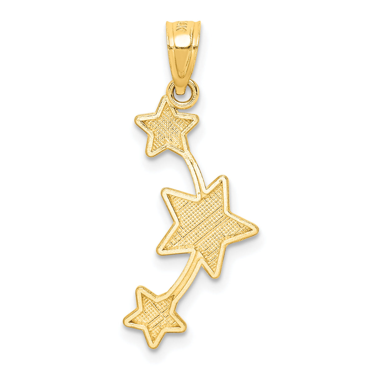 14K D/C Stars Pendant-C4755