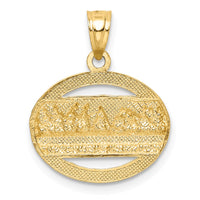 14K w/Rhodium The Last Supper Pendant-C4772