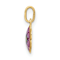 14K Enamel Flower Charm-C4784