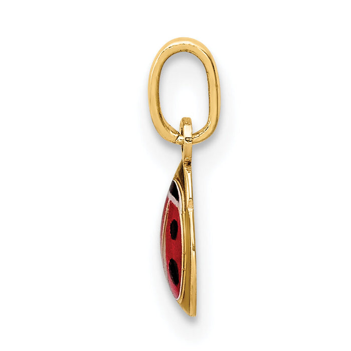 14K Enamel Ladybug Charm-C4786