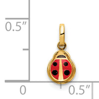 14K Enamel Ladybug Charm-C4786