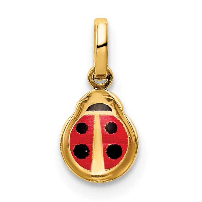 14K Enamel Ladybug Charm-C4786