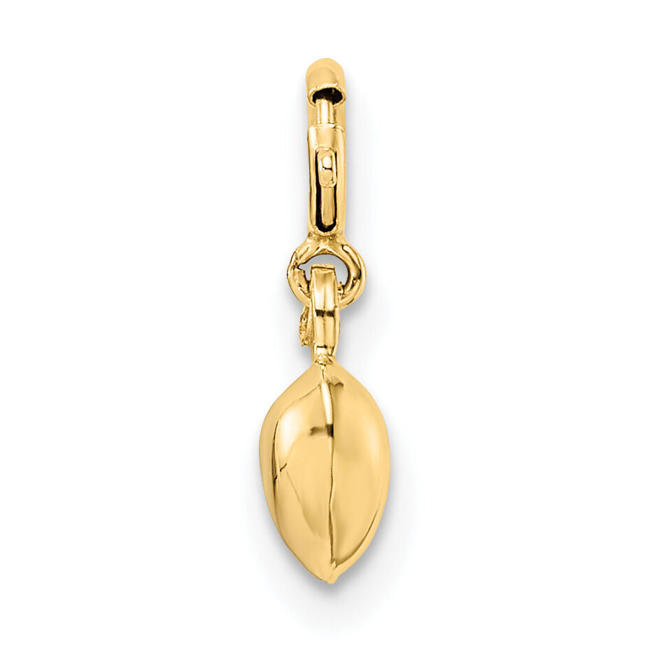 14K Polished Heart w/ Spring Ring Clasp Charm-C4826