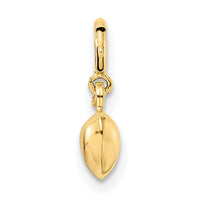 14K Polished Heart w/ Spring Ring Clasp Charm-C4826