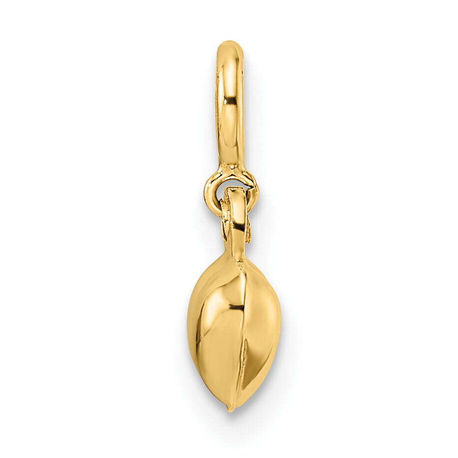 14K Polished Heart w/ Spring Ring Clasp Charm-C4826