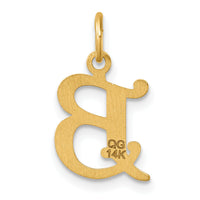 14K Diamond-cut Letter B Initial Charm-C4833B