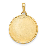 14k and White Rhodium D/C It's A Boy Pendant-C4863