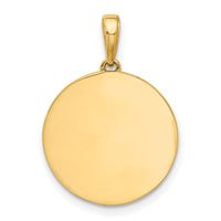 14k and White Rhodium D/C It's A Boy Pendant-C4865