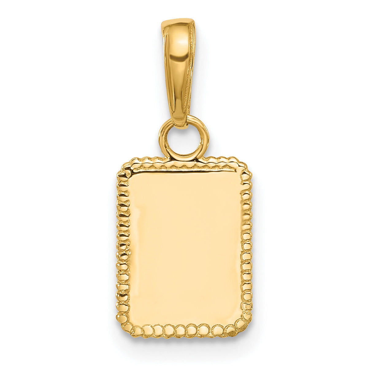 14K and White Rhodium Sun in Frame Pendant-C4887