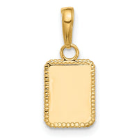 14K and White Rhodium Sun in Frame Pendant-C4887