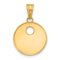 14K Polished Enameled Sun and Stars Pendant-C4888