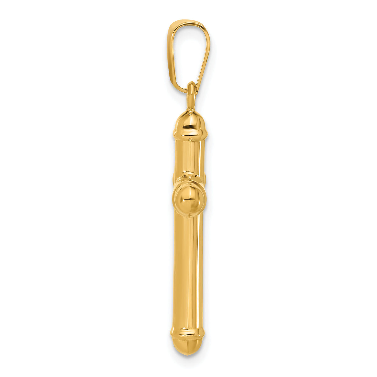 14K Polished Cross Pendant-C4939
