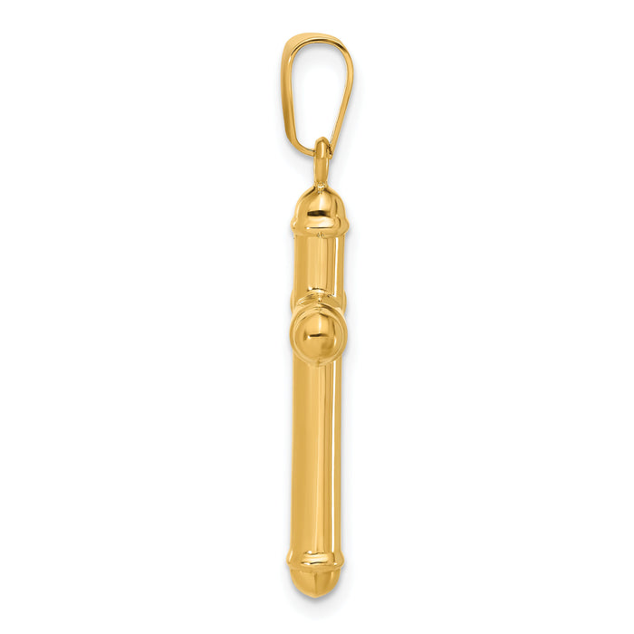 14K Polished Cross Pendant-C4939