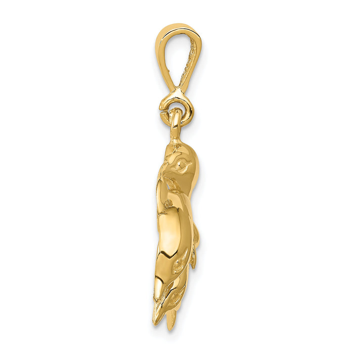 14k Dolphin Charm-C494