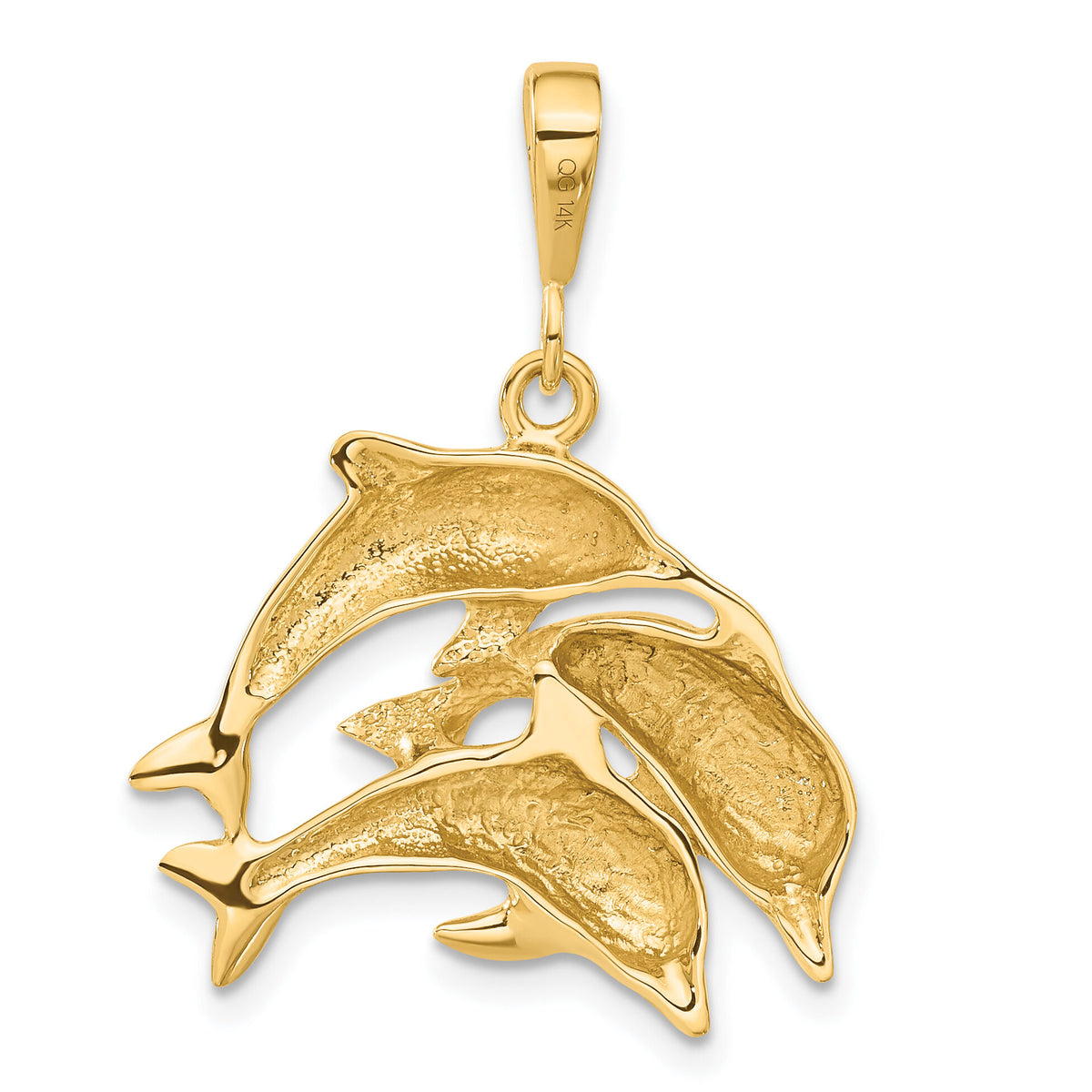 14k Dolphin Charm-C494