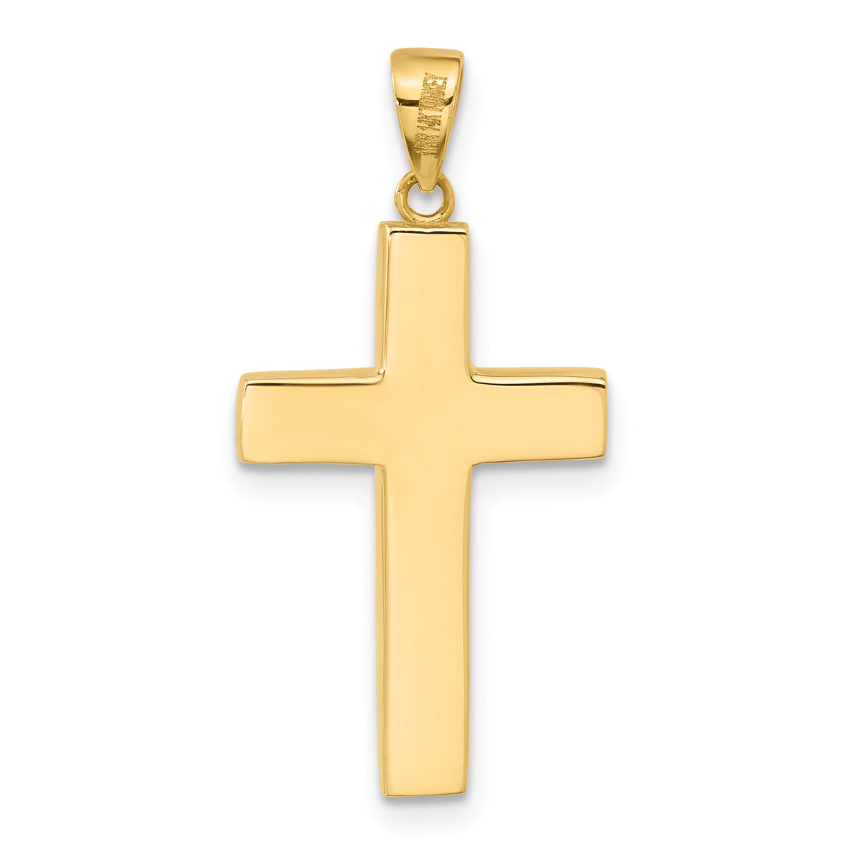 14K Polished Cross Pendant-C4942