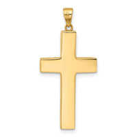 14K Polished Cross Pendant-C4943