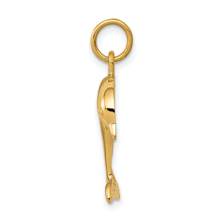 14k Dolphin Charm-C495