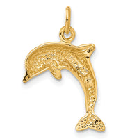 14k Dolphin Charm-C495