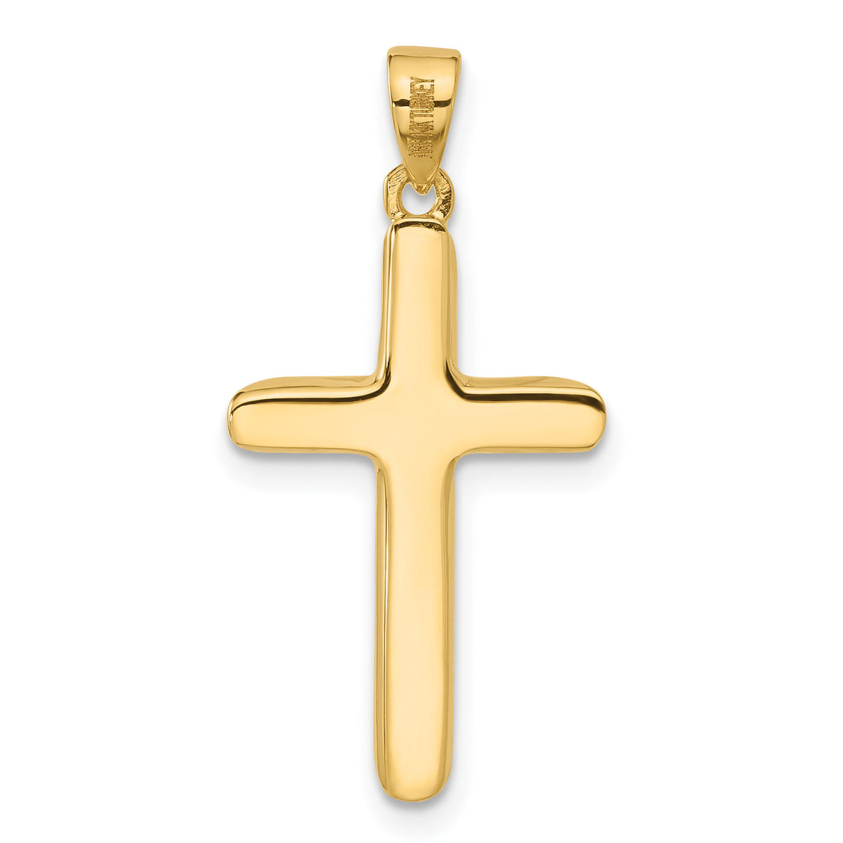 14K Polished Crucifix Pendant-C4955