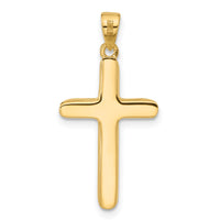 14K Polished Crucifix Pendant-C4955