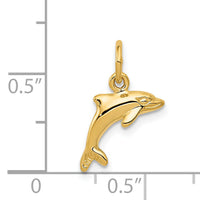 14k Dolphin Pendant-C502