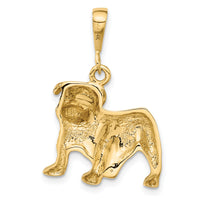 14k Bulldog Pendant-C522