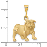 14k Bulldog Pendant-C522