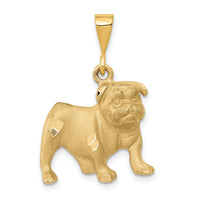 14k Bulldog Pendant-C522