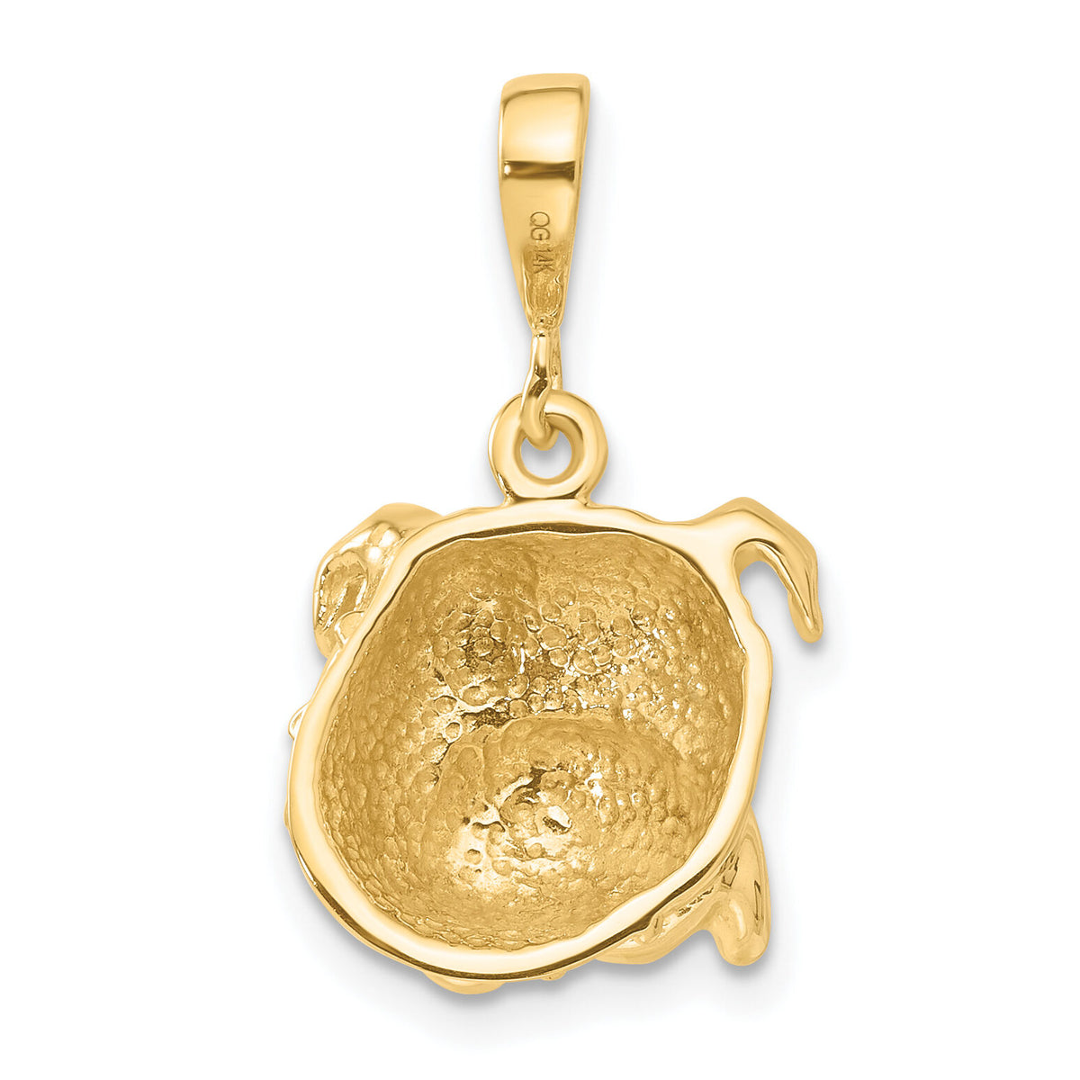 14k Bulldog Pendant-C523