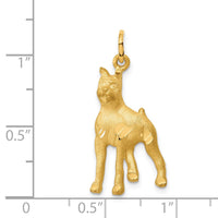 14k Yellow Gold Solid Polished Boxer Charm-C528