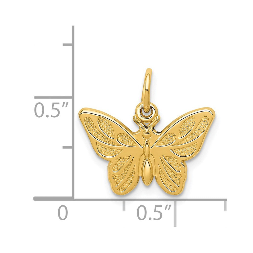 14k Butterfly Charm-C537