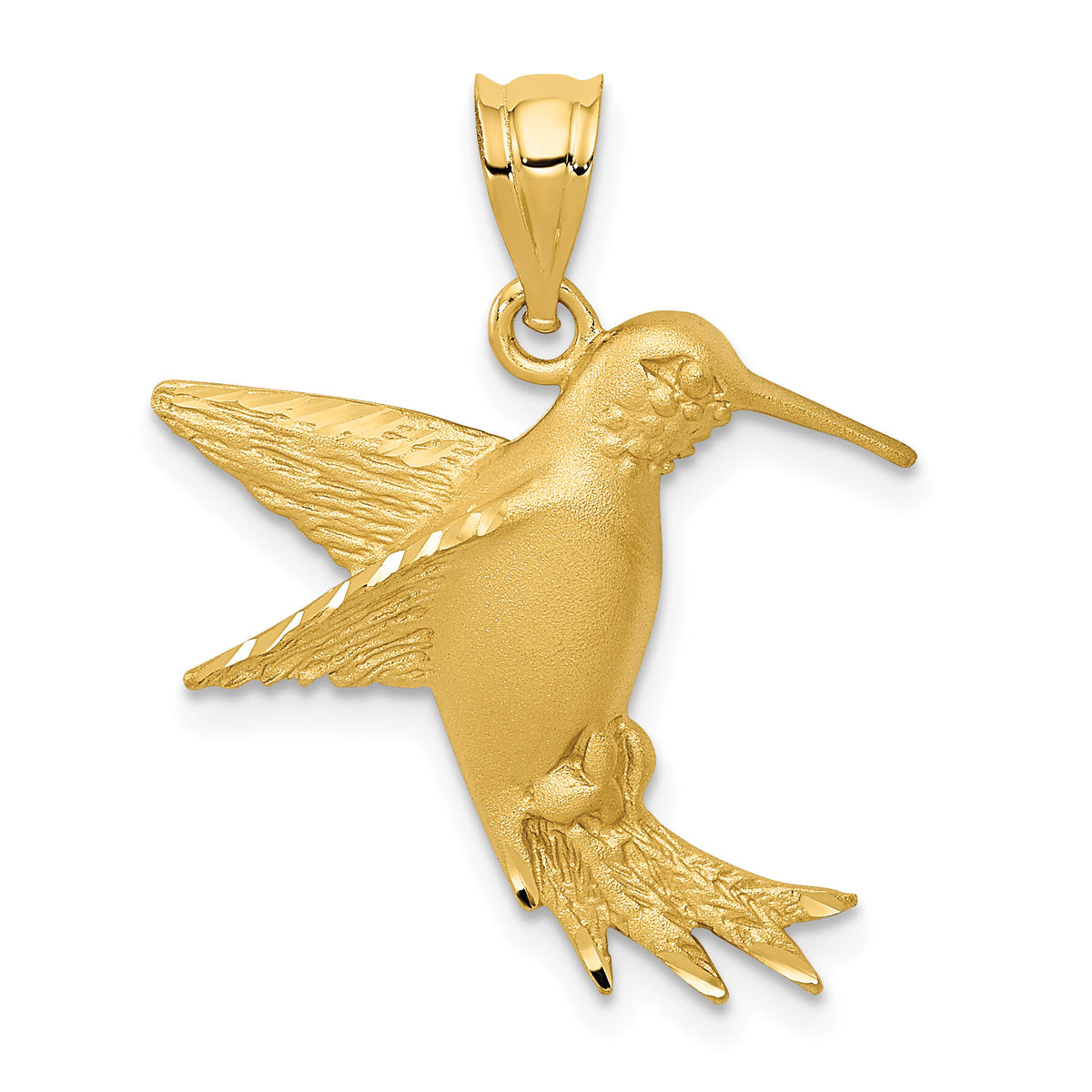 14k Hummingbird Charm-C539