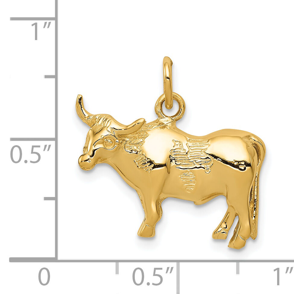 14k Steer Pendant-C541