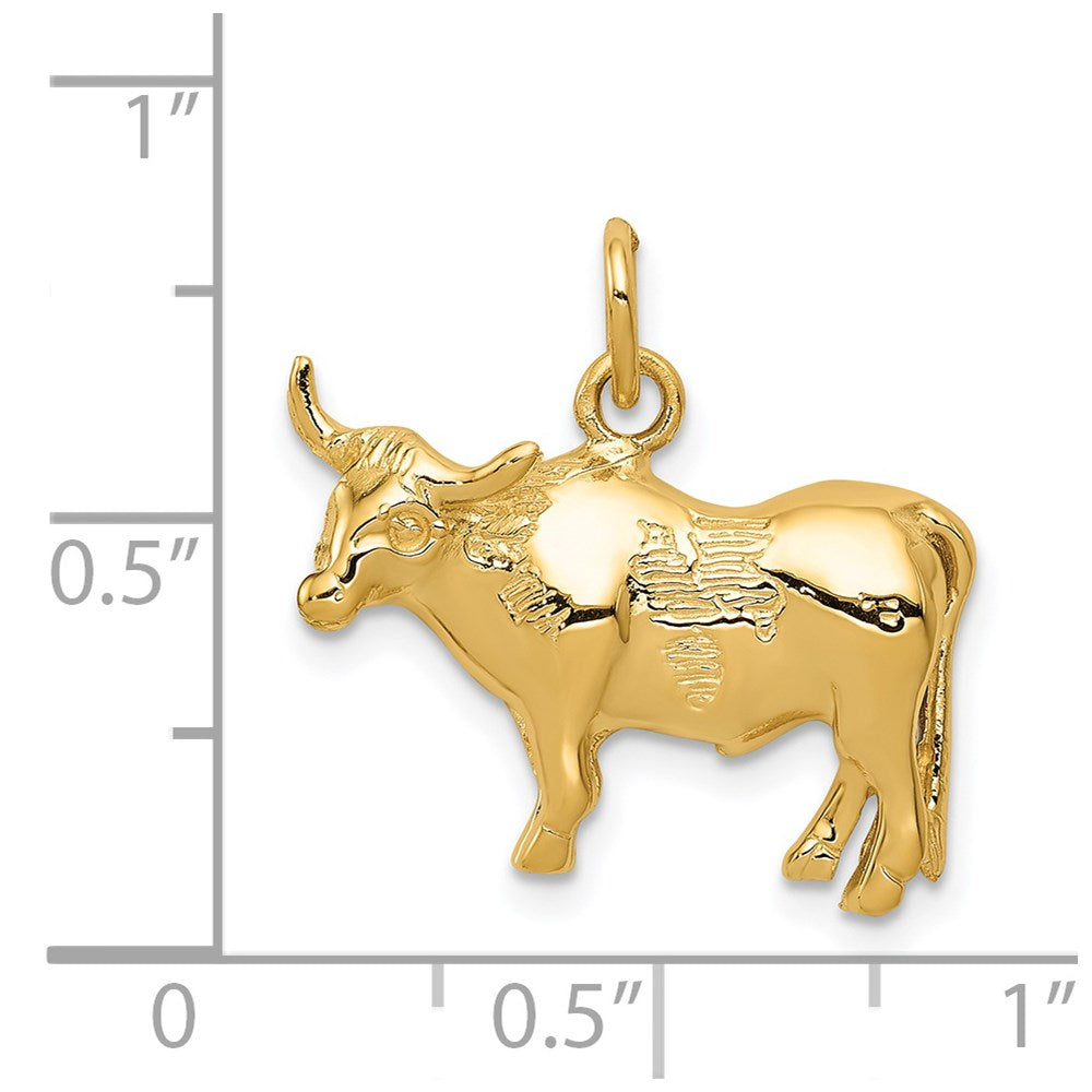 14k Steer Pendant-C541