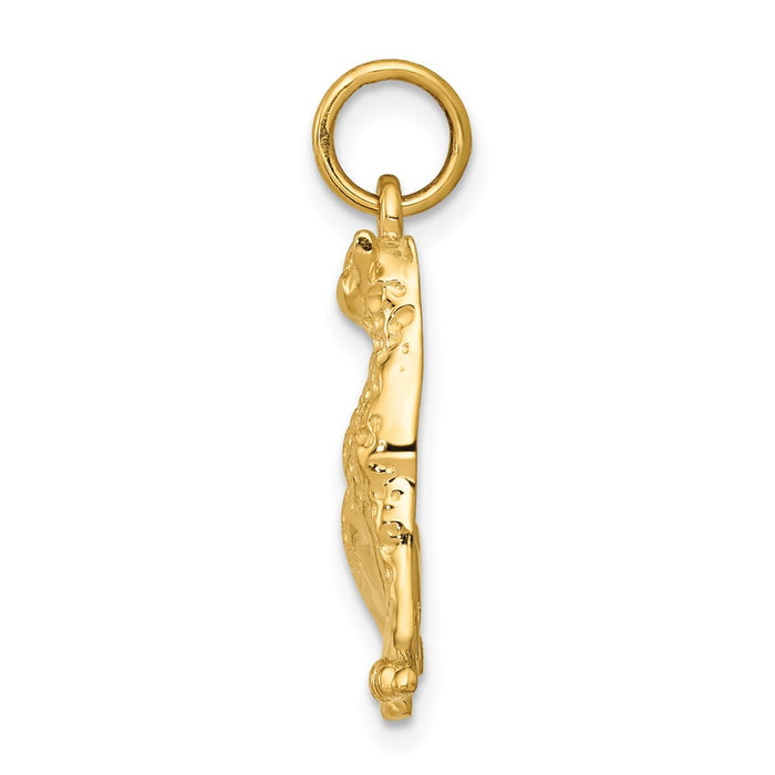 14k Cheetah Charm-C551