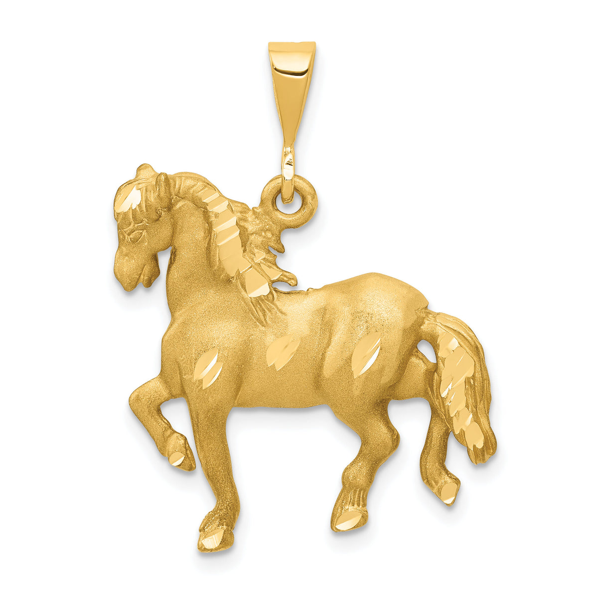 14k Horse Pendant-C557
