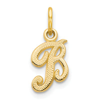 14KY Script Letter B Initial Charm-C564B