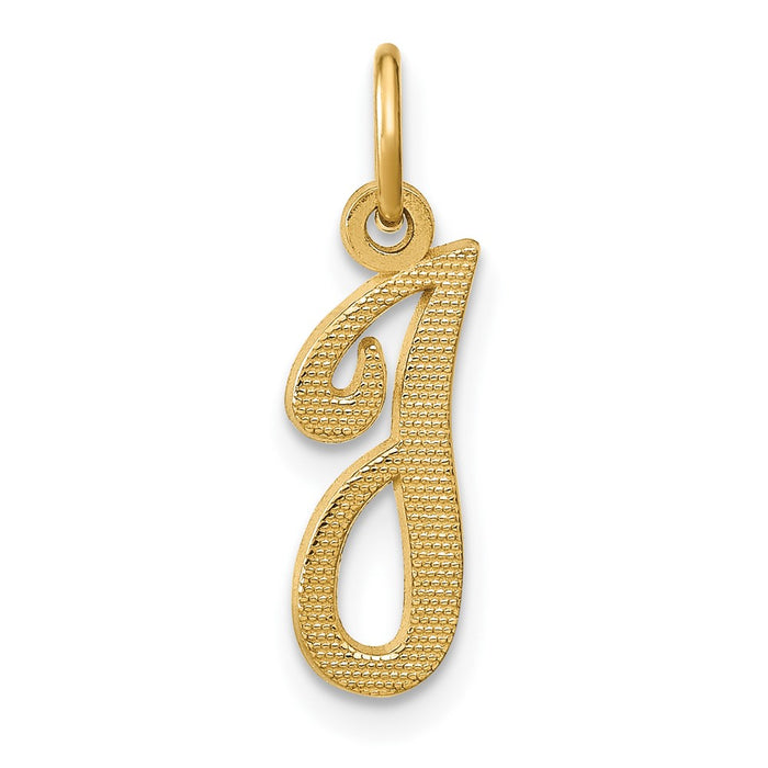 14KY Script Letter I Initial Charm-C564I