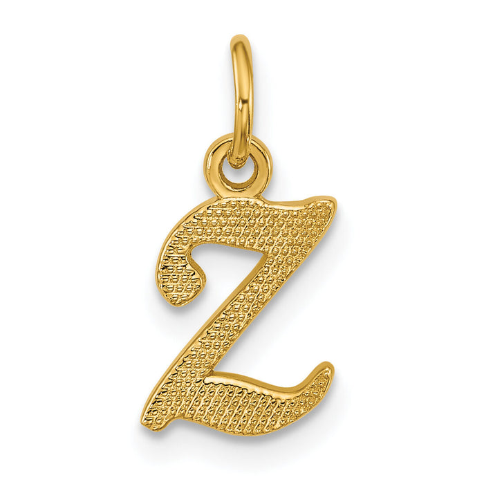 14ky Casted Initial Z Charm-C564Z