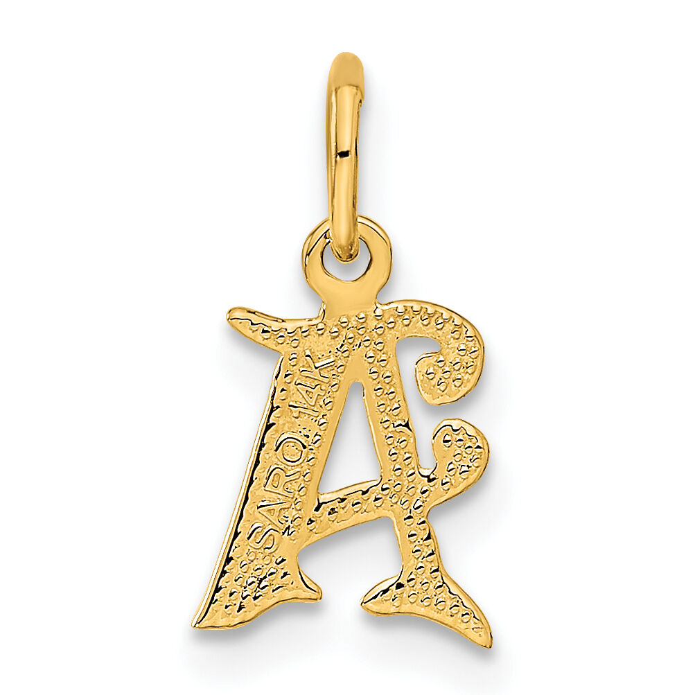 14k Letter A Initial Charm-C565A