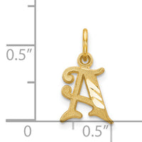 14k Letter A Initial Charm-C565A