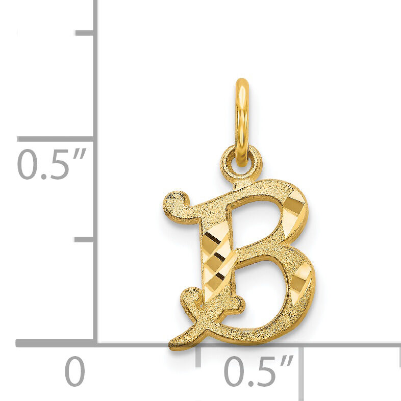 14k Letter B Initial Charm-C565B