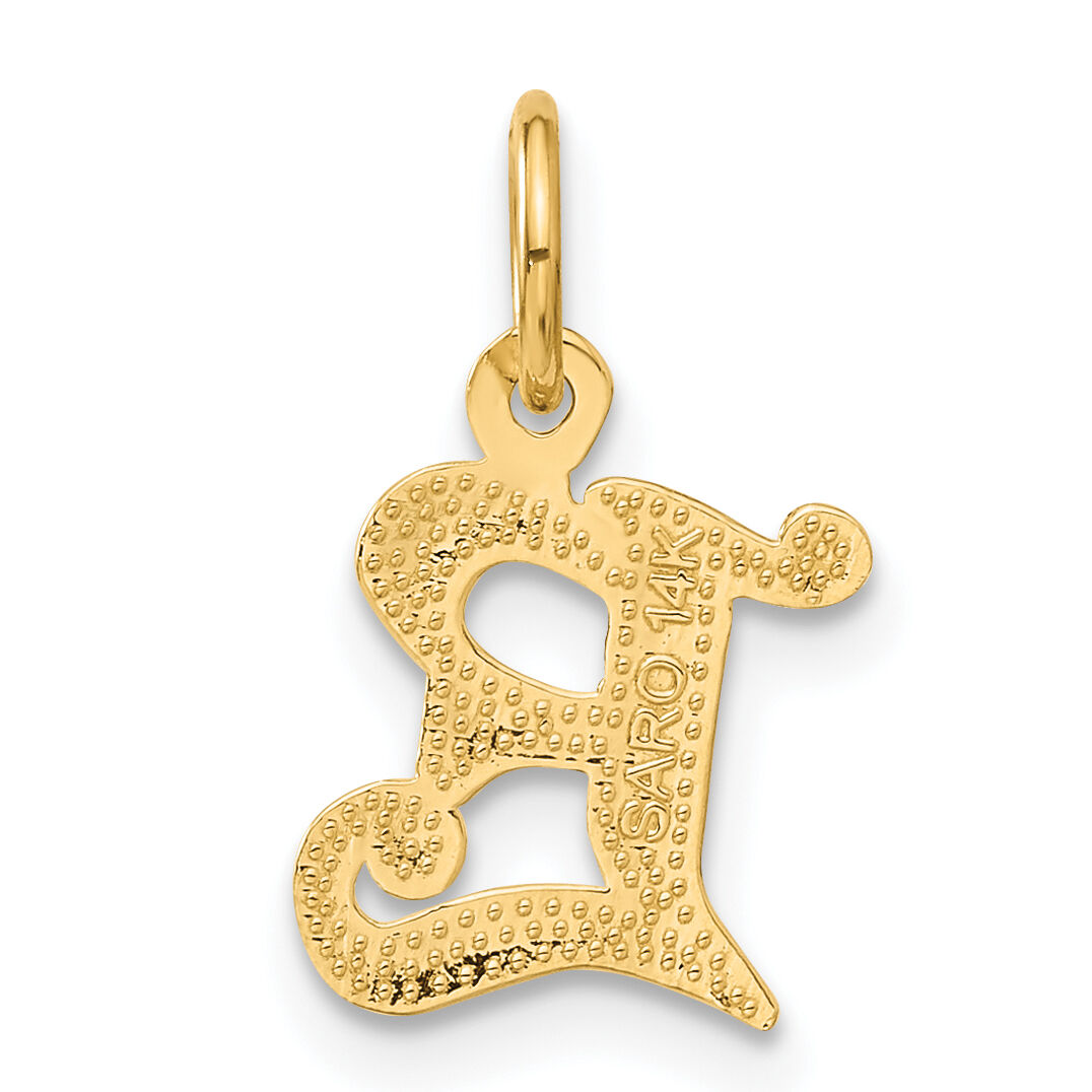 14k Letter E Initial Charm-C565E