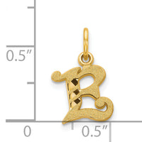 14k Letter E Initial Charm-C565E