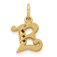 14k Letter E Initial Charm-C565E