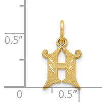 14k Letter H Initial Charm-C565H