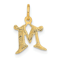 14k Letter M Initial Charm-C565M