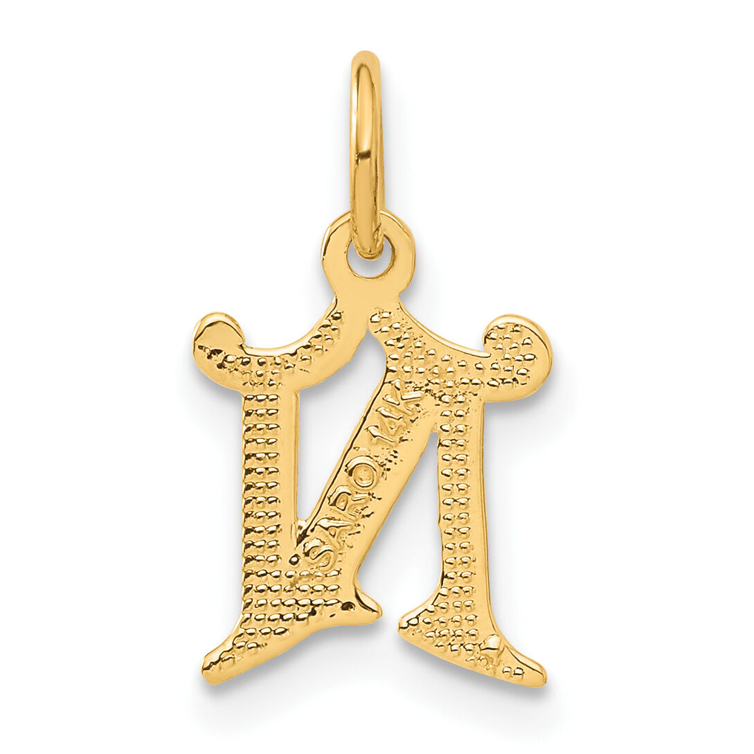 14k Letter N Initial Charm-C565N
