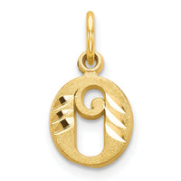 14k Letter O Initial Charm-C565O